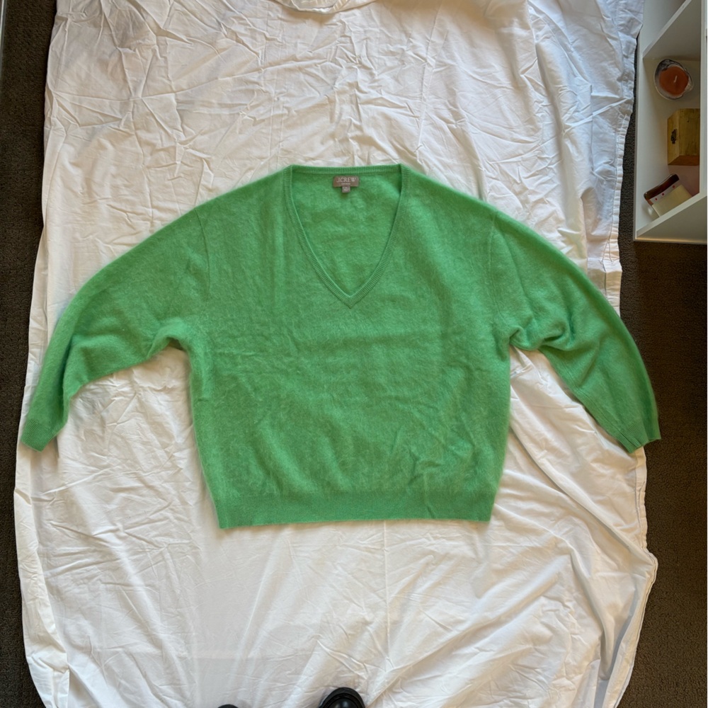 JCrew brushed cashmere sweater